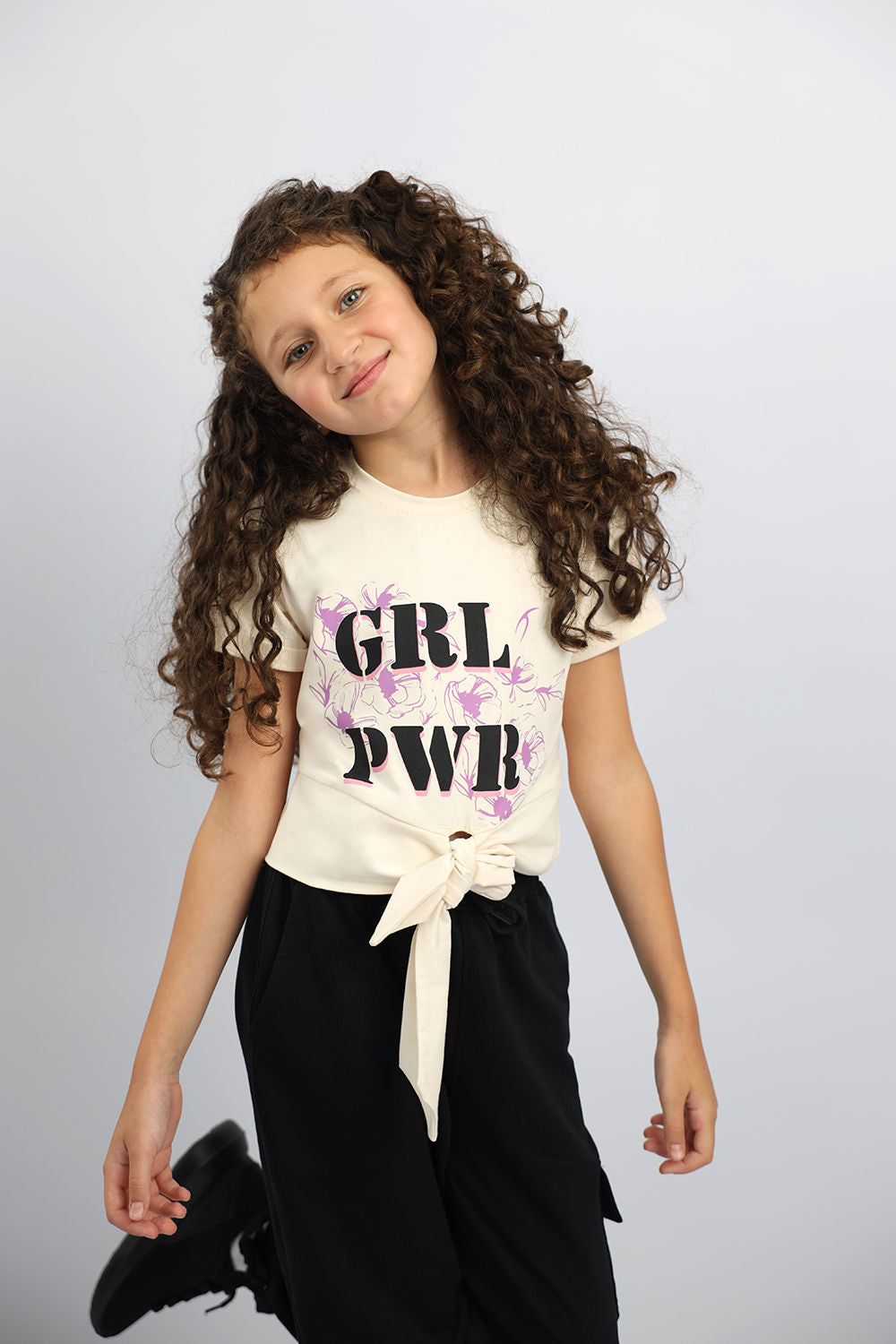 Atum Girl's Power Tie T-shirt - Atum Egypt 