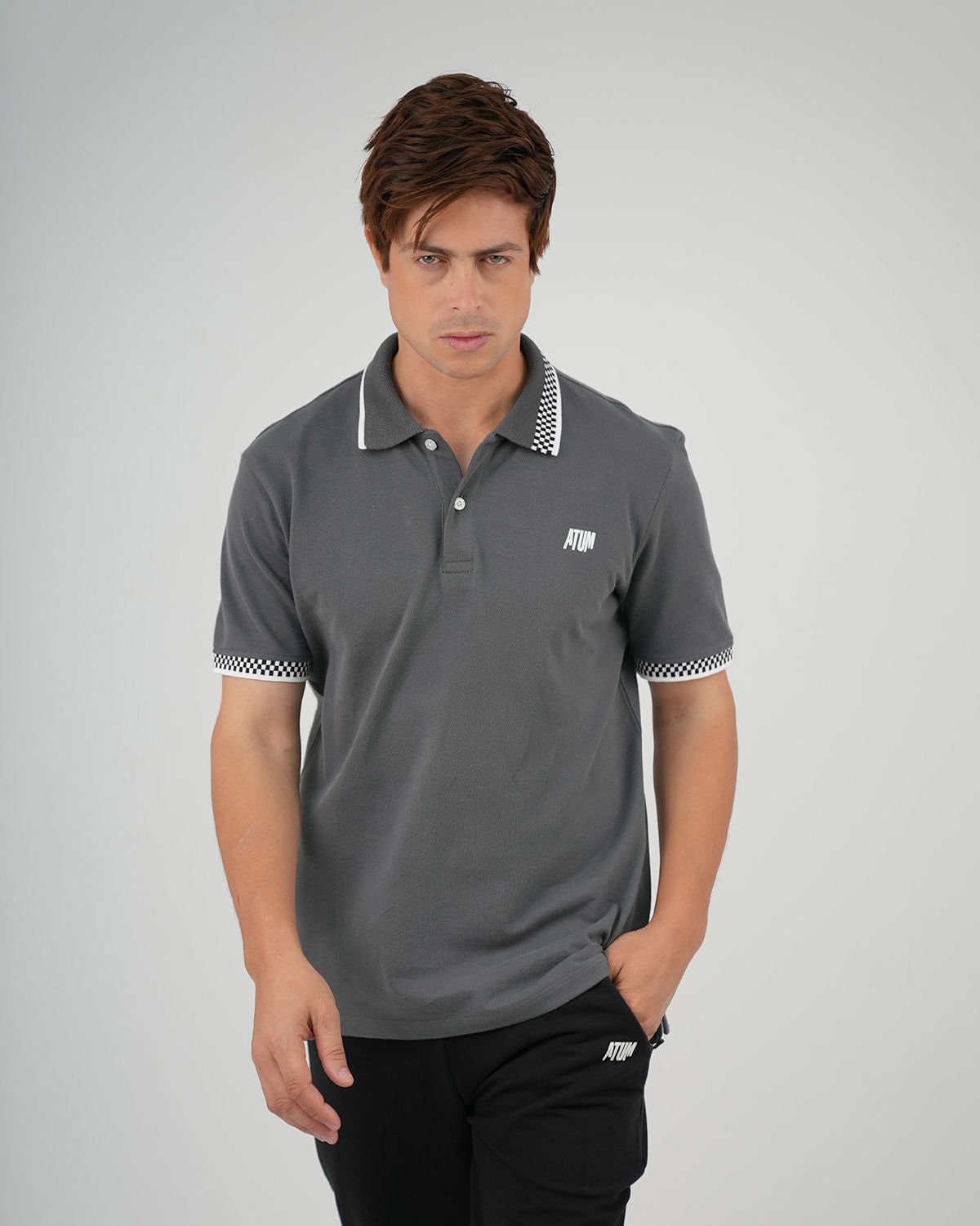 Clashflex Men's Polo Shirt - Gray