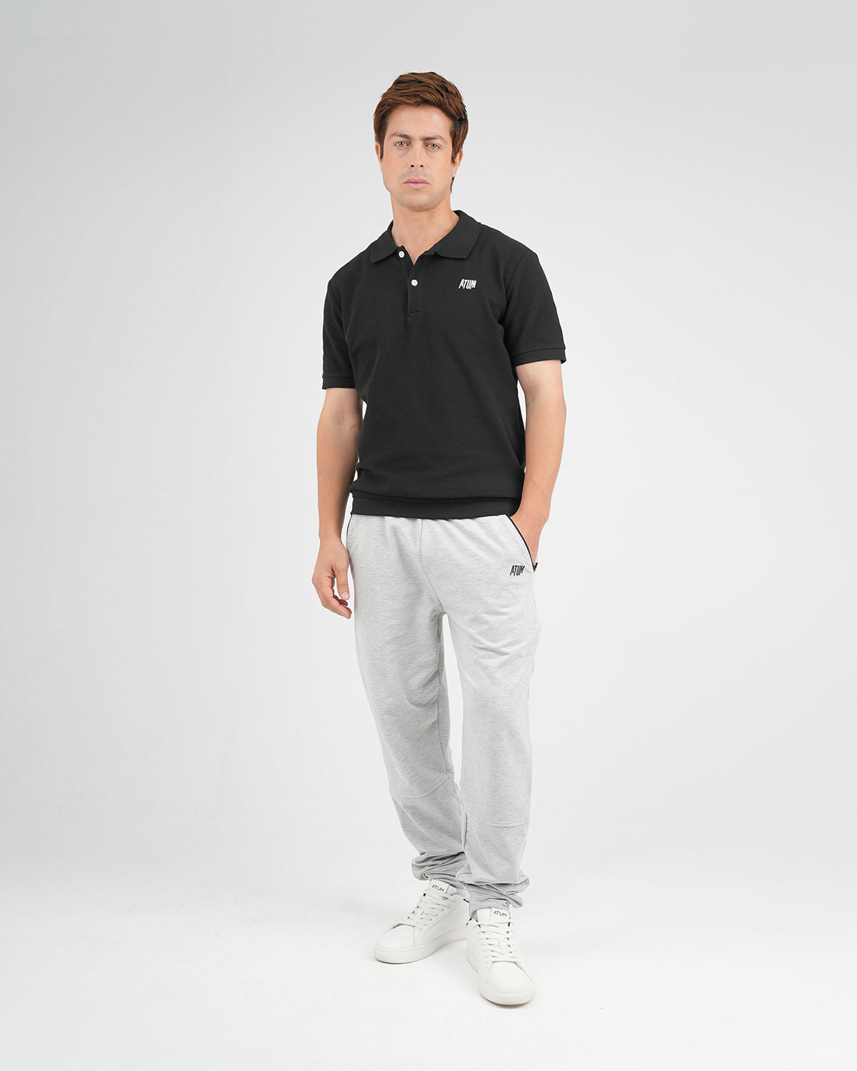 Regular Fit Men's Polo T-Shirt - Black