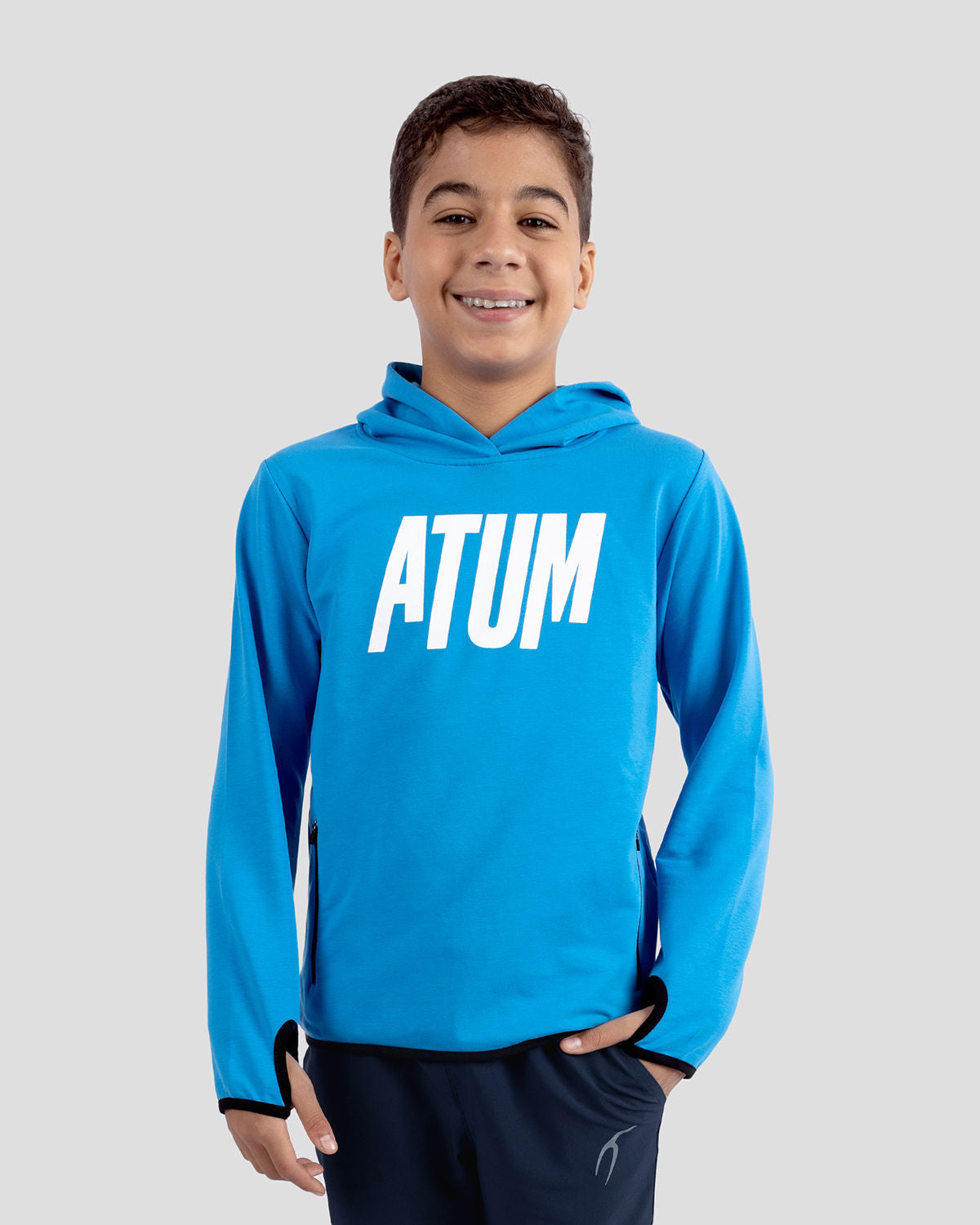 Boy's High Neck Hoodie