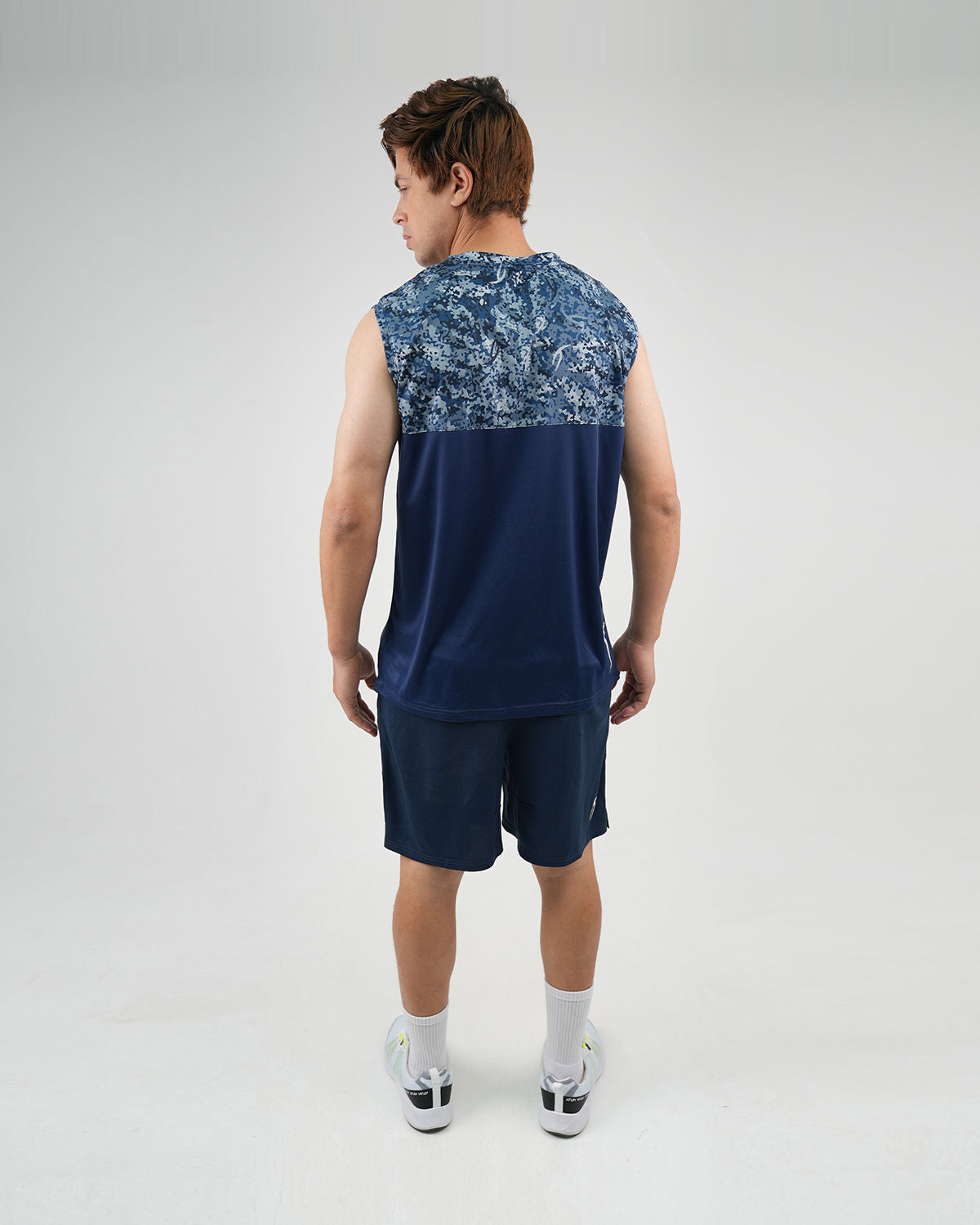 Hi-Dri Cut-Off Men's Tank - Navy