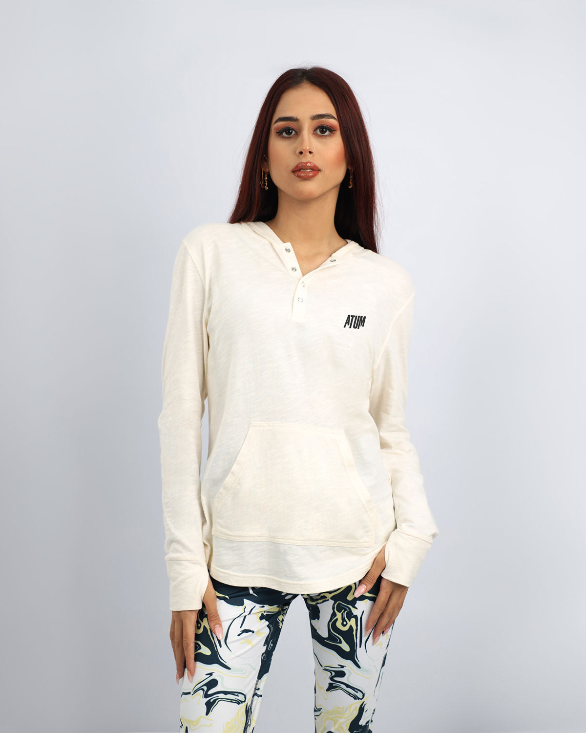 Atum Women's Basic Hooded T-shirt - Atum Egypt #