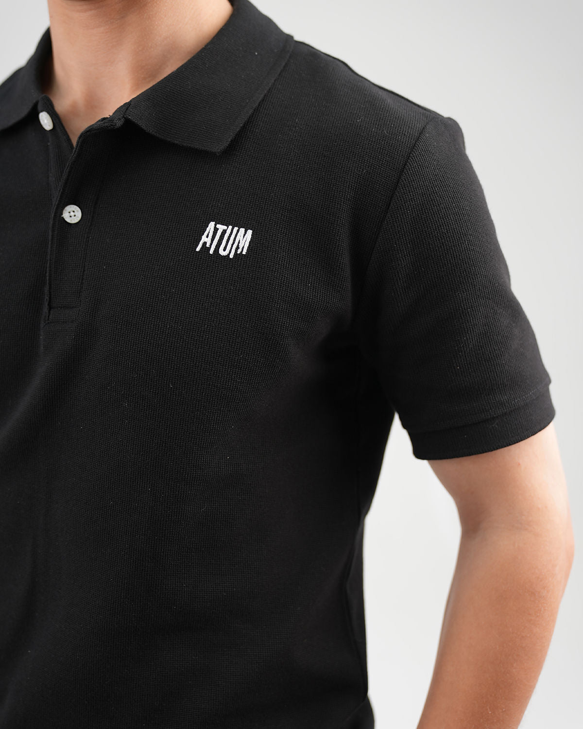 Regular Fit Men's Polo T-Shirt - Black