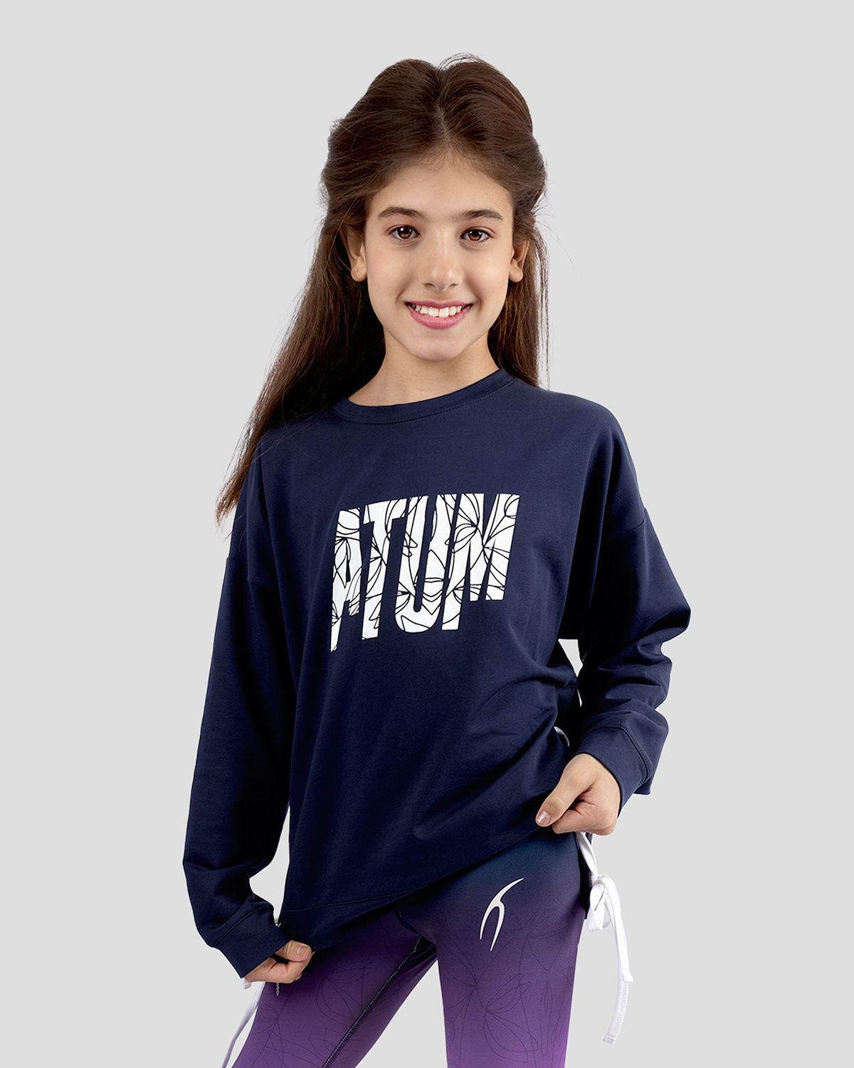 Girl's Crop Sweatshirt