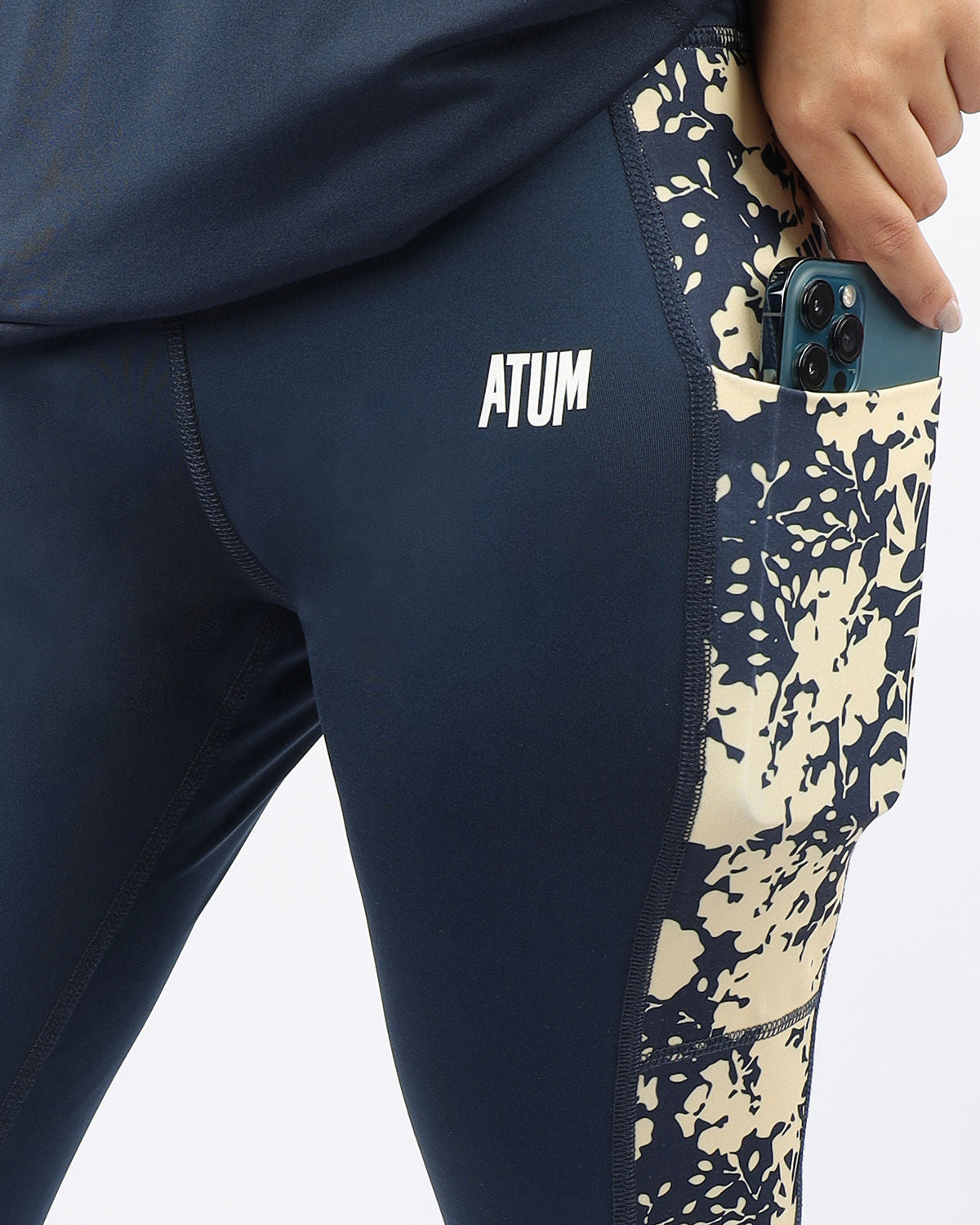 Atum Women's Printed Panel Leggings - Atum Egypt 