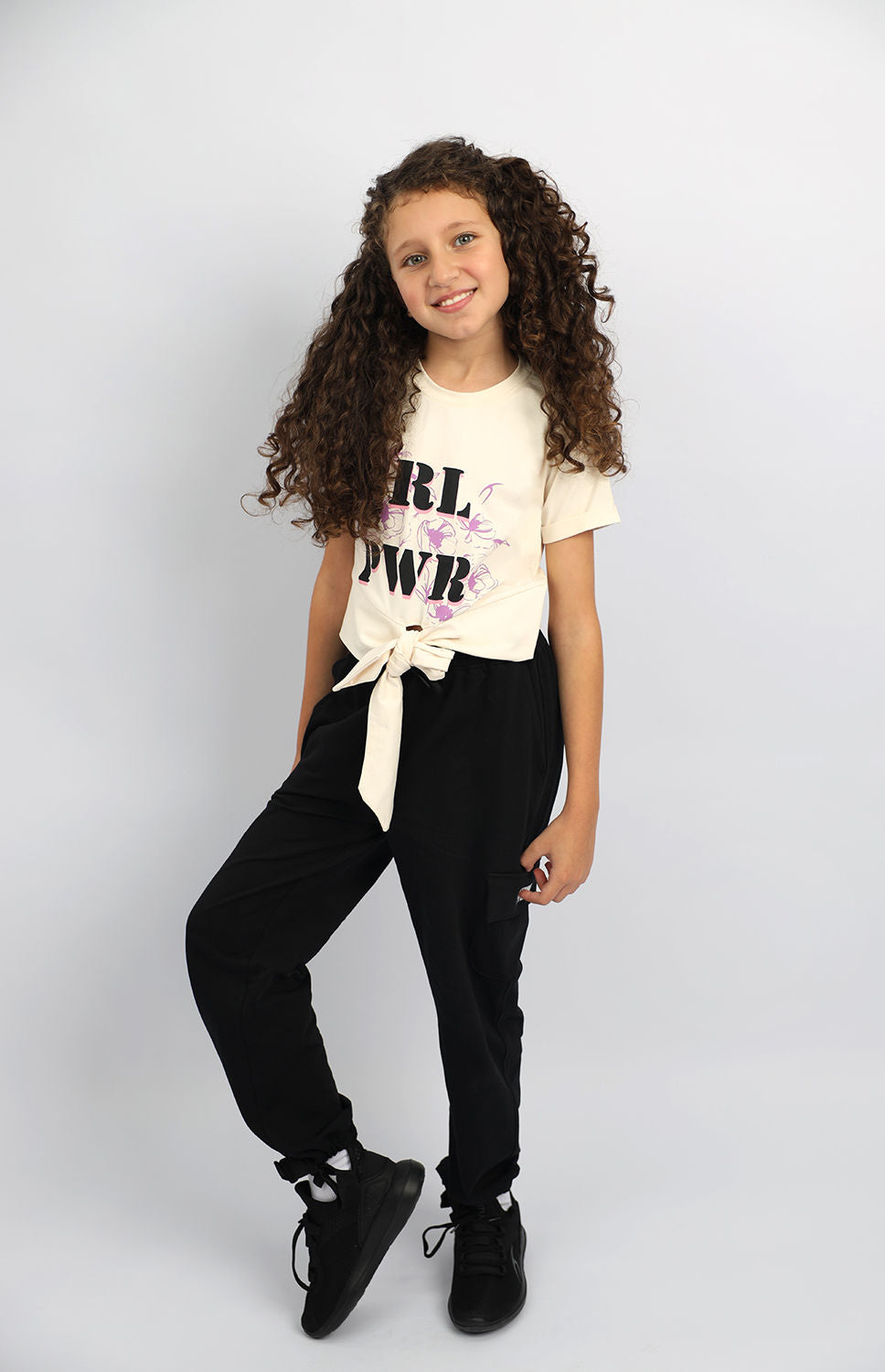 Atum Girl's Power Tie T-shirt - Atum Egypt 