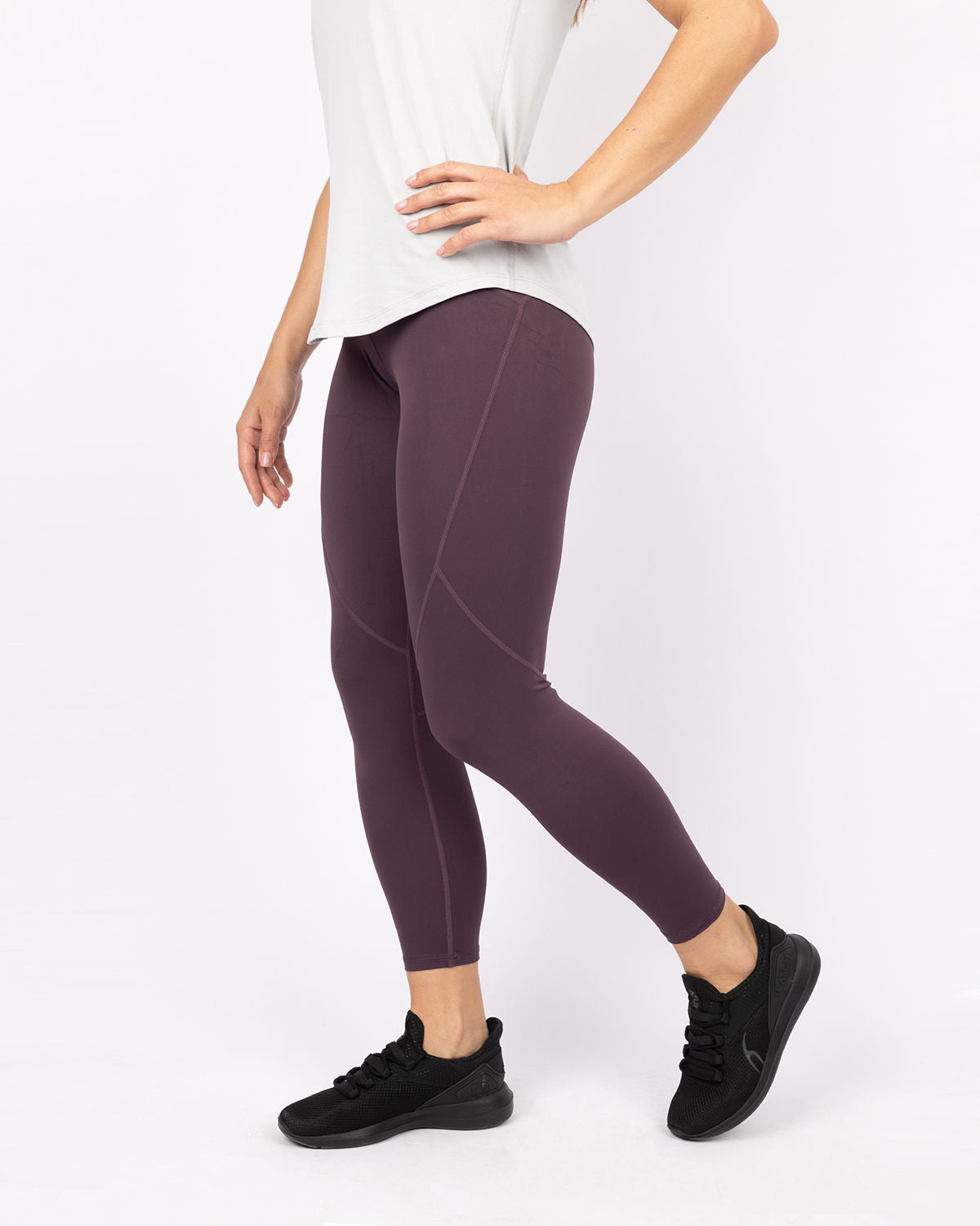 Premium High-Waisted Women's Leggings - Purple