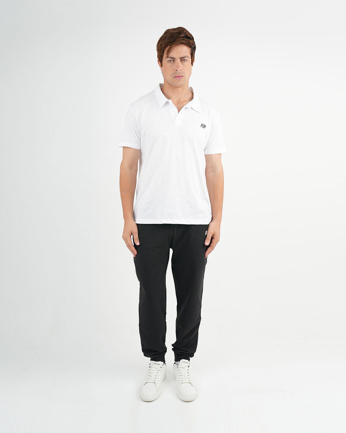Comfort Slub Men's Polo T-Shirt - White