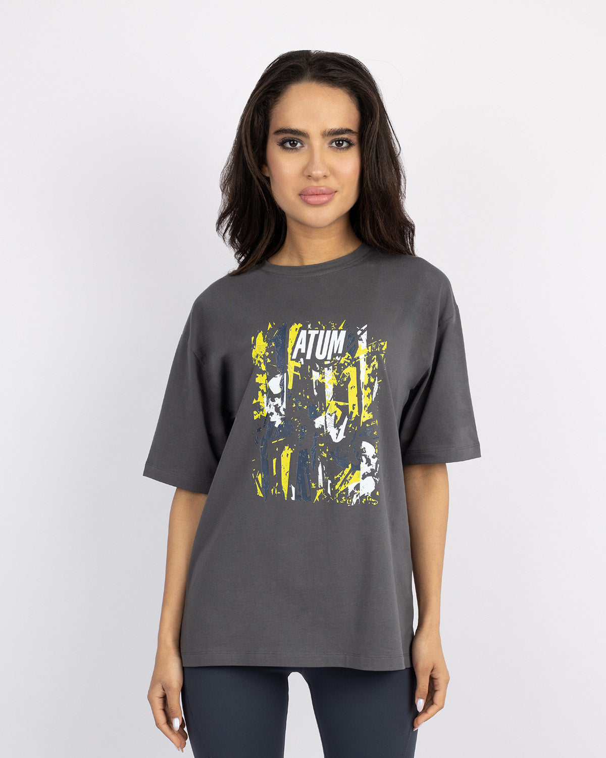 Oversize Printed Short Sleeve Women's T-Shirt