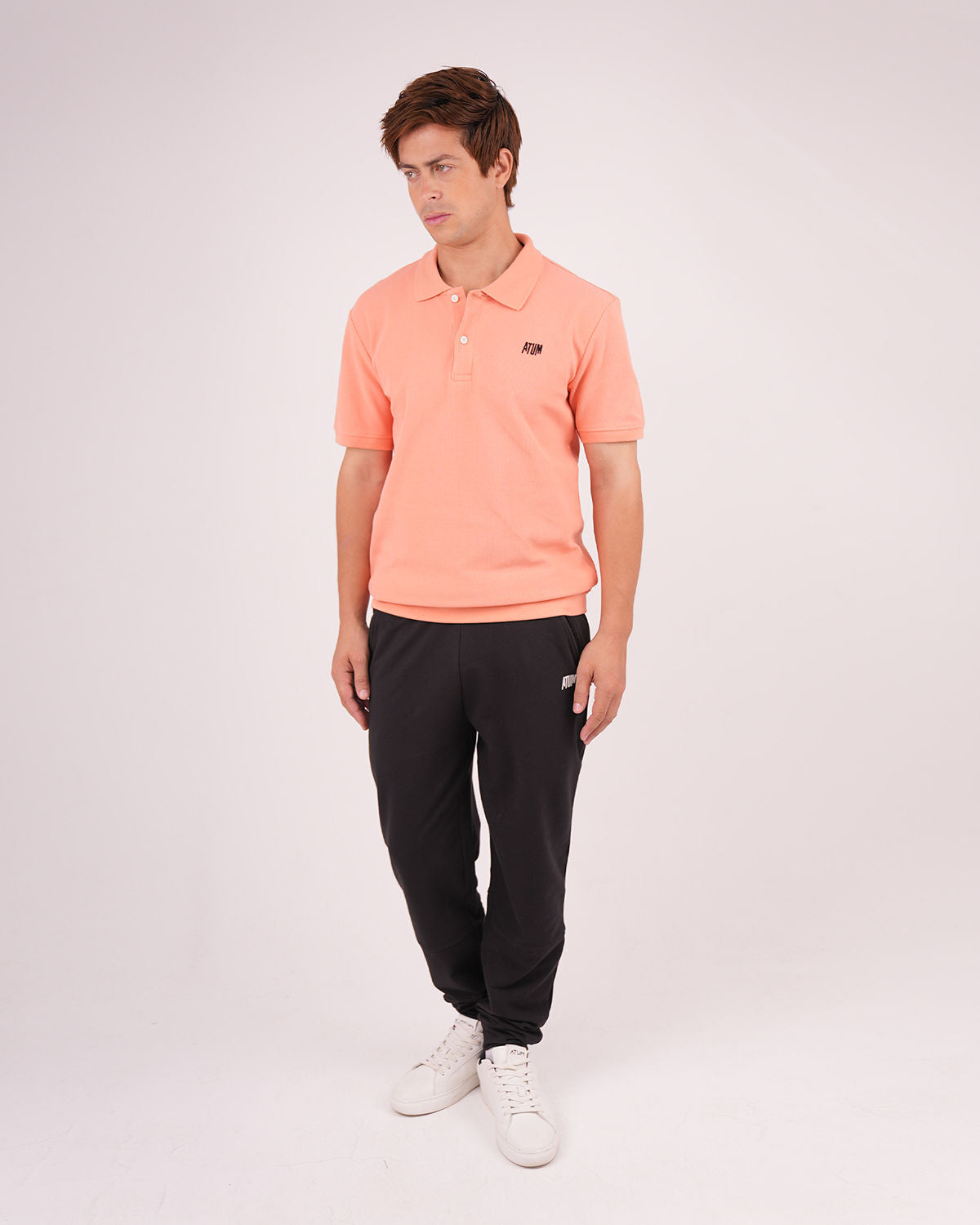 Regular Fit Men's Polo T-Shirt - Orange