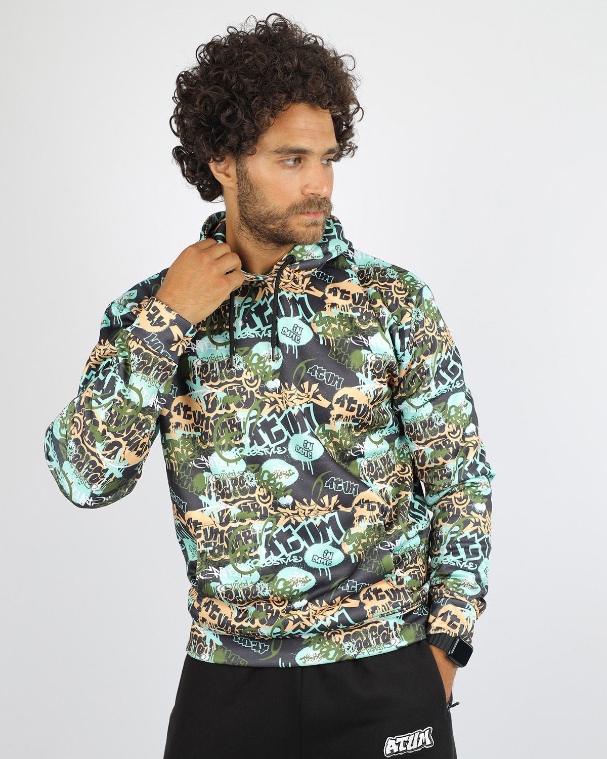 Atum Men's Allover Print Hoodie - Atum Egypt 