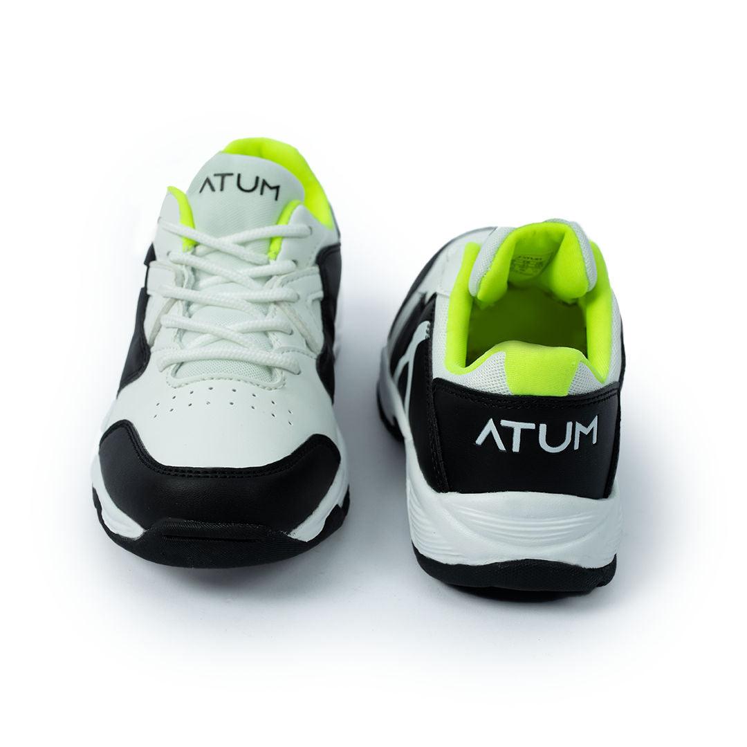 Photo by 𝗔𝗧𝗨𝗠 SPORTSWEAR ® on December 26, 2022. May be of white/black lifestyle shoes with atum logo