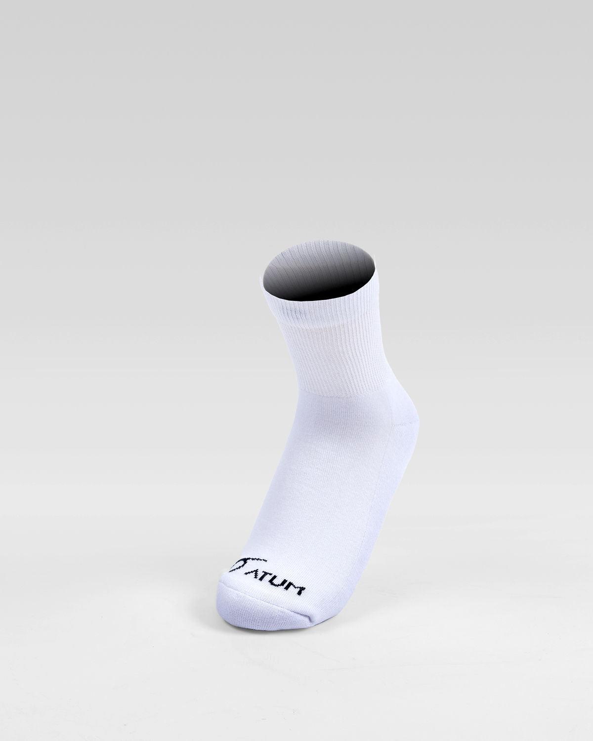 ATUM| Kids Mid-Crew Socks - Pack of 3 - white