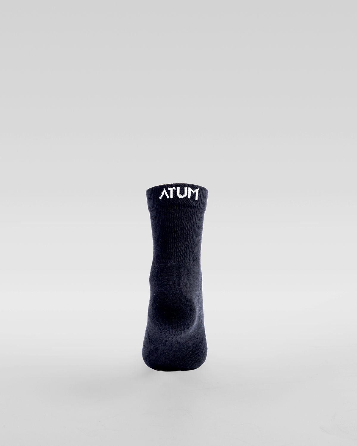 ATUM| Kids Mid-Crew Socks - Pack of 3 - black