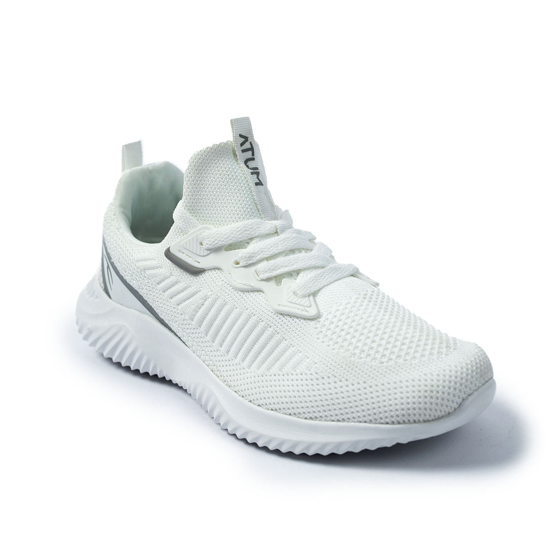 Photo by 𝗔𝗧𝗨ð�— SPORTSWEAR ® on December 26, 2022. May be a white women's ultrafly training shoes with atum logo.