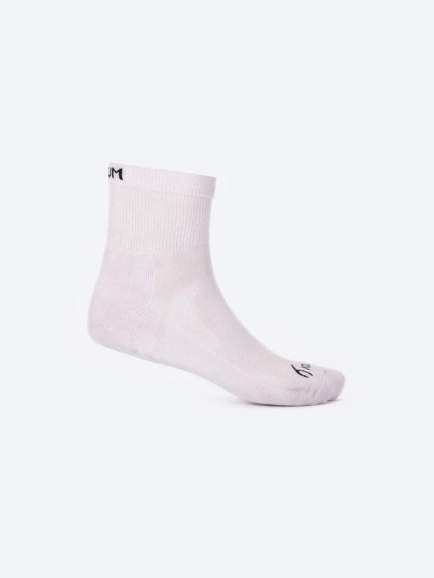 ATUM| Adult Unisex Mid-Crew Socks - Pack of 3 - white 