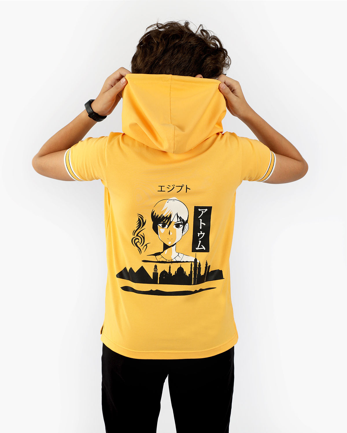 Photo by 𝗔𝗧𝗨𝗠 SPORTSWEAR ® on December 20, 2022. May be an image of 1 boy wears a yellow t-shirt and a text said '' Atum''.