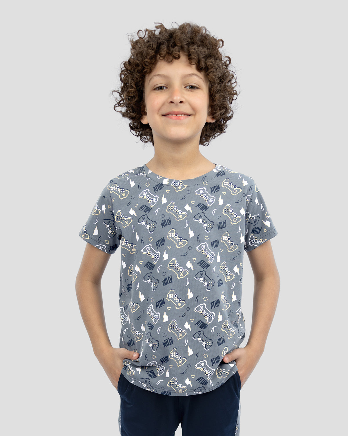 Atum Boy's Printed Graphics T-shirt