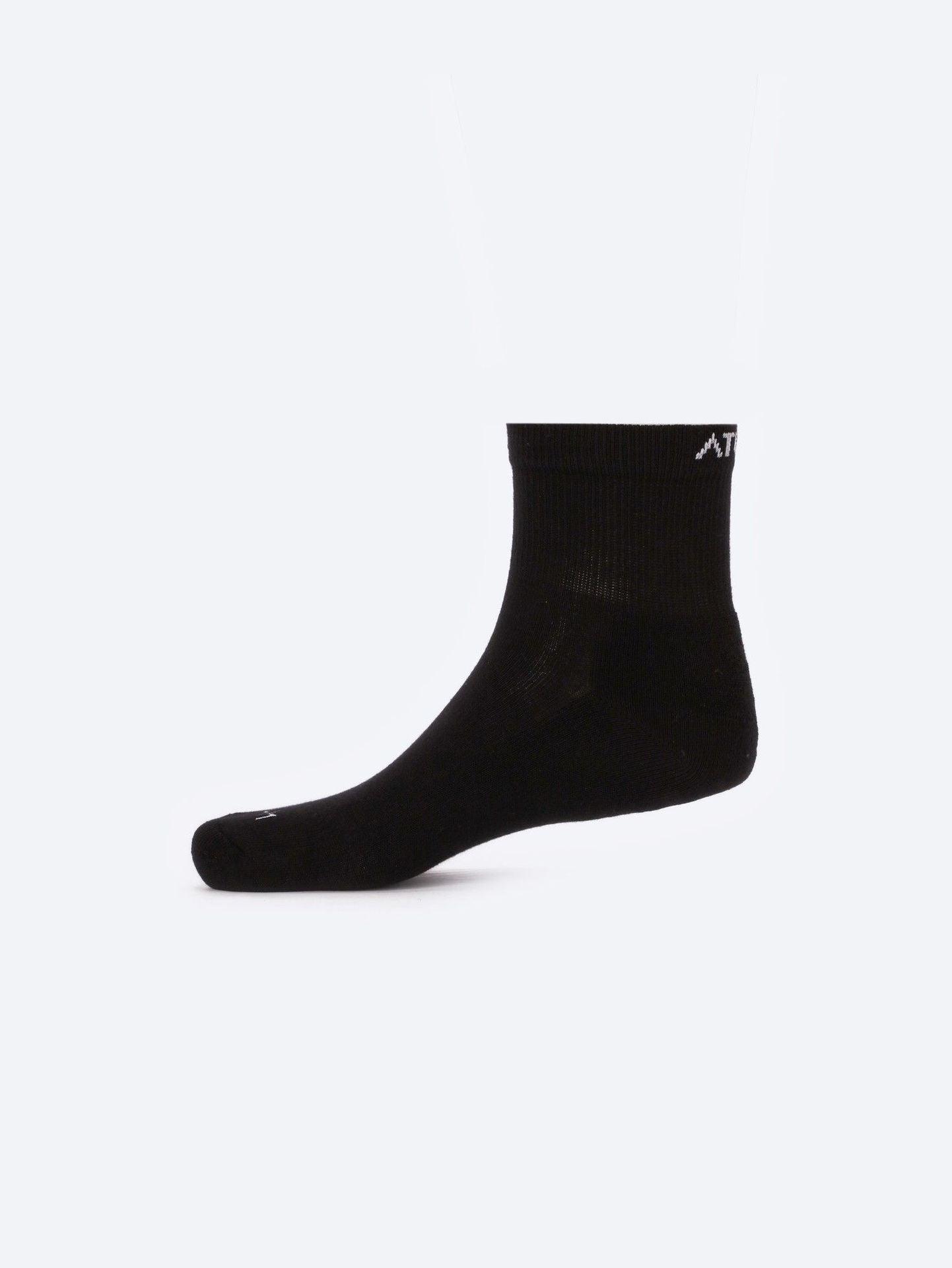 ATUM| Adult Unisex Mid-Crew Socks - Pack of 3 - black