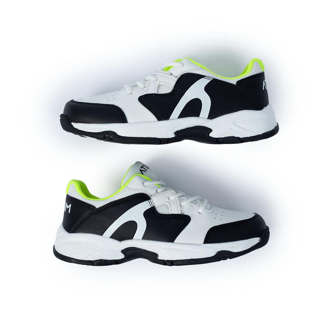 Photo by 𝗔𝗧𝗨ð�— SPORTSWEAR ® on December 26, 2022. May be of white/black lifestyle shoes with atum logo